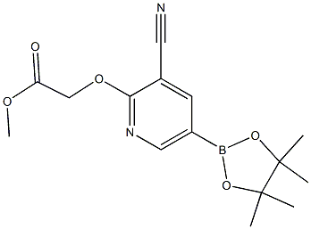 methyl 2-(3-cyano-5-(4,4,5,5-tetramethyl-1,3,2-dioxaborolan-2-yl)pyridin-2-yloxy)acetate