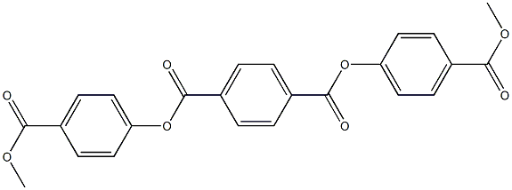 Bis(4-Methoxycarbonylphenyl) Terephthalate Struktur
