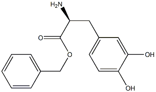 L-3,4-DIHYDROXYPHENYLALANINE benzyl ESTER 结构式