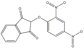 2-(2,4-dinitrophenoxy)-1H-indene-1,3(2H)-dione 结构式