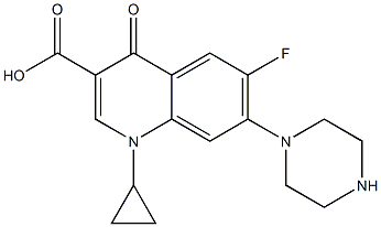 环丙沙星杂质A (氟喹啉酸), , 结构式