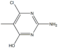 2-AMino-6-chloro-5-MethylpyriMidin-4-ol,,结构式