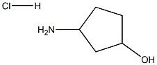 3-AMinocyclopentanol hydrochloride,,结构式