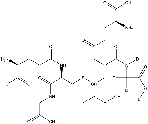 S-(1-Methyl-2-hydroxyethyl)glutathione-d4 Struktur