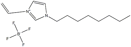 1-乙烯基-3-辛基咪唑四氟硼酸盐, , 结构式