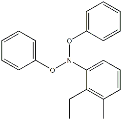 N,N-二苯氧乙基间甲基苯胺, , 结构式