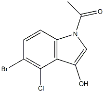 1-(5-broMo-4-chloro-3-hydroxy-1H-indol-1-yl)ethanone