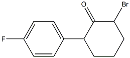 2-broMo-6-(4-fluorophenyl)cyclohexanone Structure