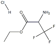 2-Amino-3,3,3-trifluoro-propionic acid ethyl ester hydrochloride,,结构式