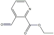 Ethyl 3-formyl-2-pyridinecarboxylate 化学構造式