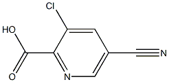 3-Chloro-5-cyano-2-pyridinecarboxylic acid Structure