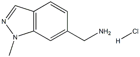 (1-Methyl-1H-indazol-6-yl)methylamine hydrochloride Structure