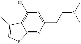 2-(4-chloro-5-Methylthieno[2,3-d]pyriMidin-2-yl)-N,N-diMethylethanaMine Struktur