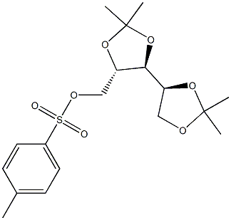 1-O-p-Toluenesulfonyl-2,3:4,5-di-O-isopropylidene-L-arabinitol Struktur