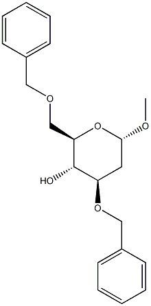 Methyl 3,6-di-O-benzyl-2-deoxy-a-D-glucopyranoside Struktur