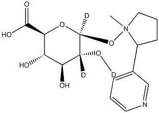 Nicotine-N-b-D-glucuronide-D3,,结构式