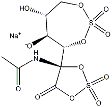 N-乙酰基-D-半乳糖胺-3,6-二-O-硫酸钠盐,,结构式