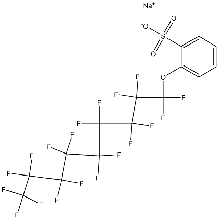 Sodium perfluorononyloxybenzenesulfonate 化学構造式