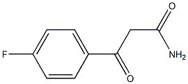 3-(4-fluorophenyl)-3-oxopropionamide Struktur