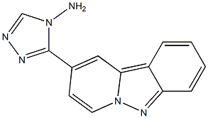 4-amino-3-diaza-5-fluorenyl 1.2.4 triazole 化学構造式