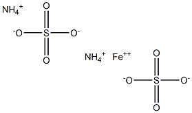 Ammonium ferrous sulfate solution Struktur