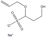 烯丙氧基羟丙基磺酸钠,,结构式