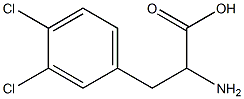 3,4-二氯-DL-苯丙氨酸, , 结构式