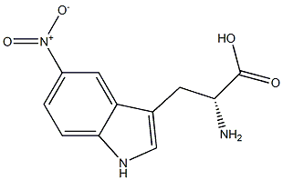 5-nitro-D-tryptophan Structure