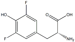 3,5-difluoro-D-tyrosine 化学構造式