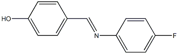 4-{[(4-fluorophenyl)imino]methyl}phenol 化学構造式