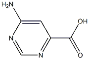 4-amino-6-pyrimidinecarboxylic acid Structure
