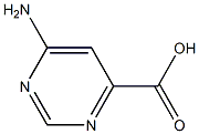 4-amino-6-pyrimidinecarboxylic acid Struktur