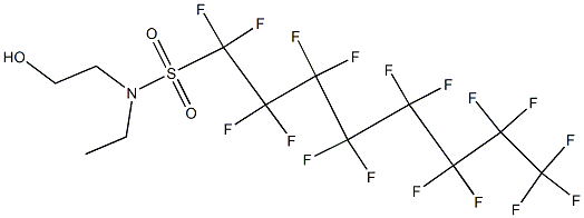 N-乙基,N-羟乙基全氟辛基磺酰胺, , 结构式