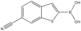 6-cyano-benzothiophene-2-boronic acid Structure