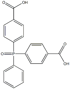 双(对羧苯基)苯基氧化膦,,结构式