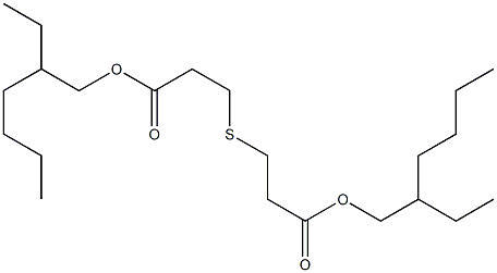 硫代二丙酸雙(2-乙基己基)酯, , 結構式