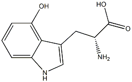 4-hydroxy-D-tryptophan Structure