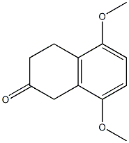 5,8-二甲氧基-2-萘满酮,,结构式