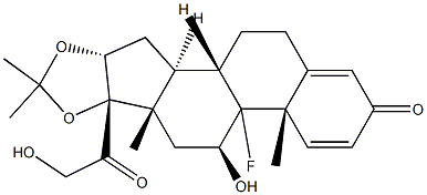 TriaMcinolone 化学構造式