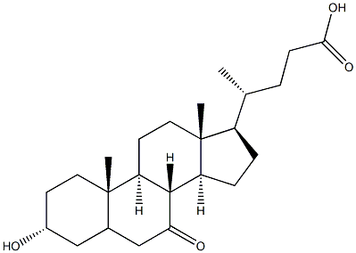 7-氧代-石胆酸, , 结构式