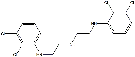 N-(2,3-Dichloro-phenyl)-N'-[2-(2,3-dichloro-phenylamino)-ethyl]-ethane-1,2-diamine Struktur