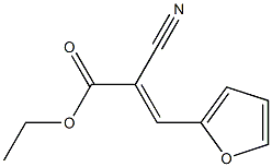 ethyl 2-cyano-3-(2-furyl)acrylate,,结构式