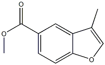 3-Methyl-benzofuran-5-carboxylic acid methyl ester Structure