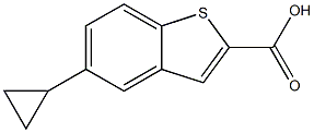 5-Cyclopropyl-benzo[b]thiophene-2-carboxylic acid Struktur