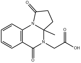 2-{3A-甲基-1,5-二氧代-1H,2H,3H,3AH,4H,5H-吡咯并[1,2-A]喹唑啉-4-基}乙酸, 1000933-03-8, 结构式