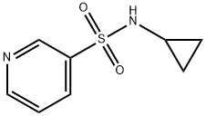 N-环丙基吡啶-3-磺酰胺, 1000933-61-8, 结构式