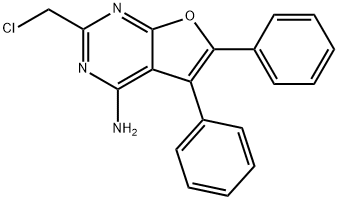 2-(氯甲基)-5,6-二苯基呋喃[2,3-D]嘧啶-4-胺,1000933-67-4,结构式