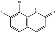 8-BroMo-7-fluoroquinolin-2(1H)-one 结构式