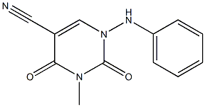 1-anilino-3-methyl-2,4-dioxo-1,2,3,4-tetrahydro-5-pyrimidinecarbonitrile|