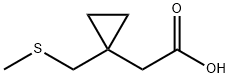 2-{1-[(甲基巯基)甲基]环丙基}乙酸, 1001907-63-6, 结构式